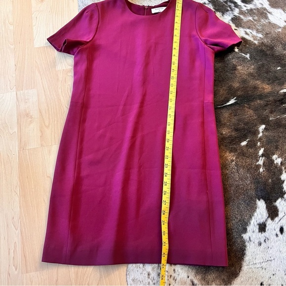 BABATON ARITZIA Patricio Short Sleeve Sheath Mini Dress in Burgundy Size 2‎ - Picture 7 of 7